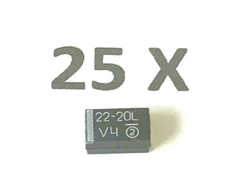 22uf 20v tantalio smd 10 - tantalio,, 10%